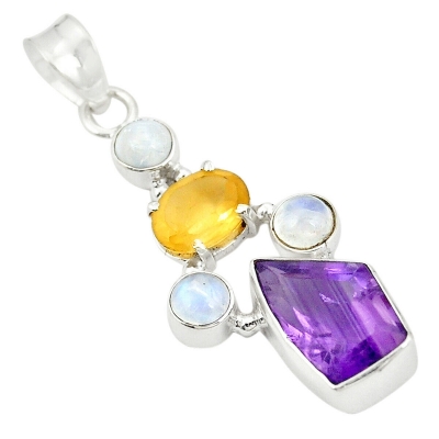 Amethyst-Mondstein-Citrin