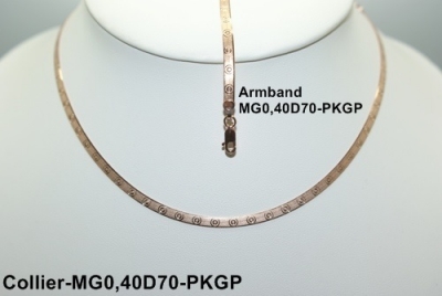 Collier 925er Silber / vergoldet 40cm + 5cm