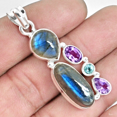 Labradorit-Amethyst-Topas