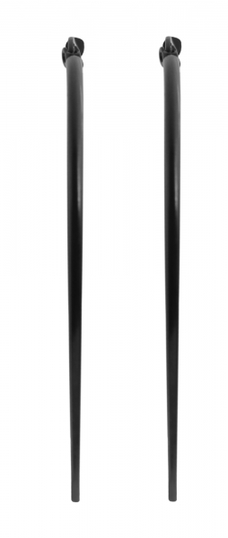 Akzent Edelstahl Creolen in schwarz