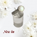 Silber Ring Opal Gr. 58 / 60 u. 62