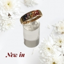 Silber Ring vergoldet Multi Saphir Gr.65